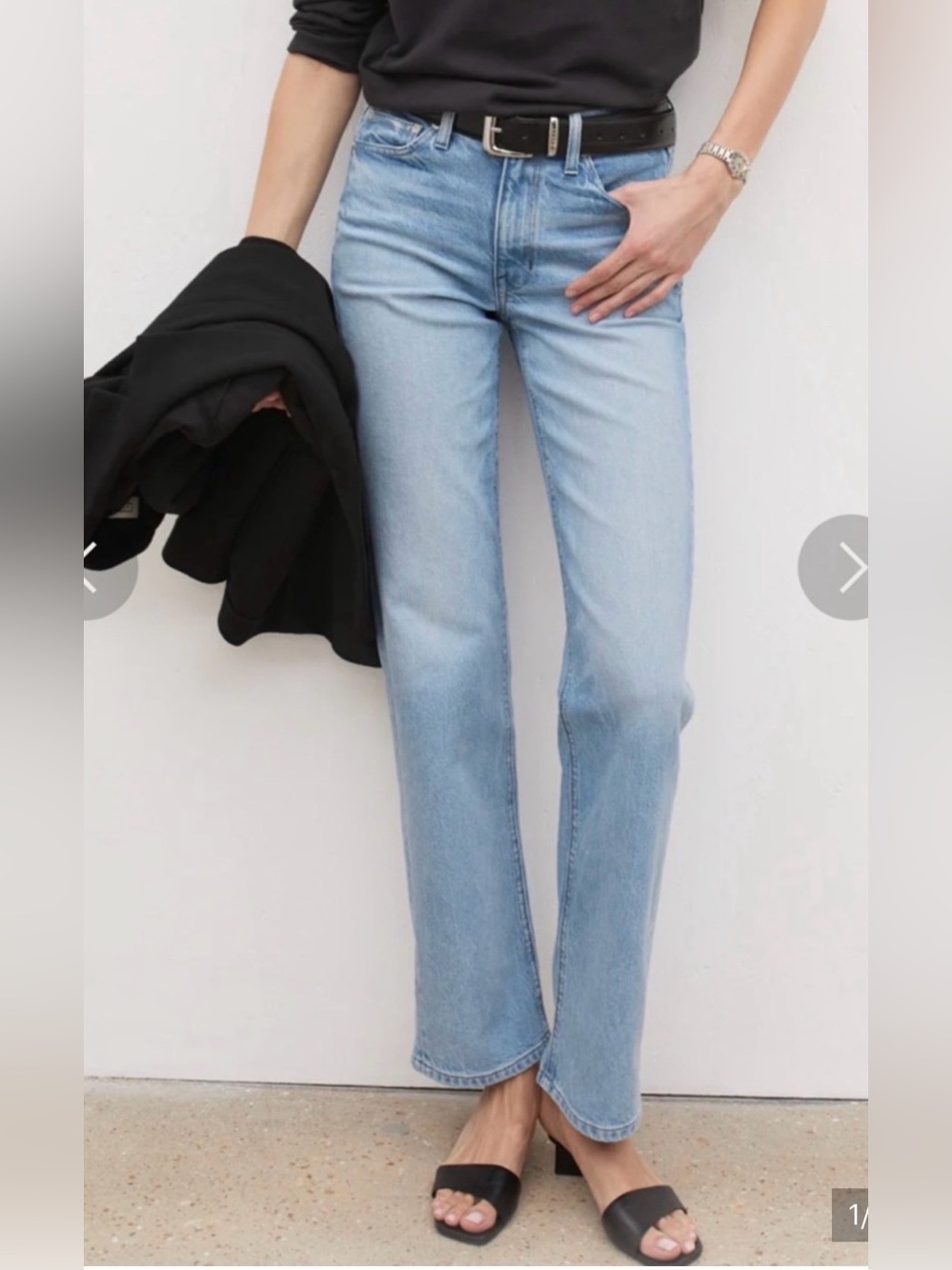 AYR Light Wash Straight Leg Jeans - Picture 2 of 11